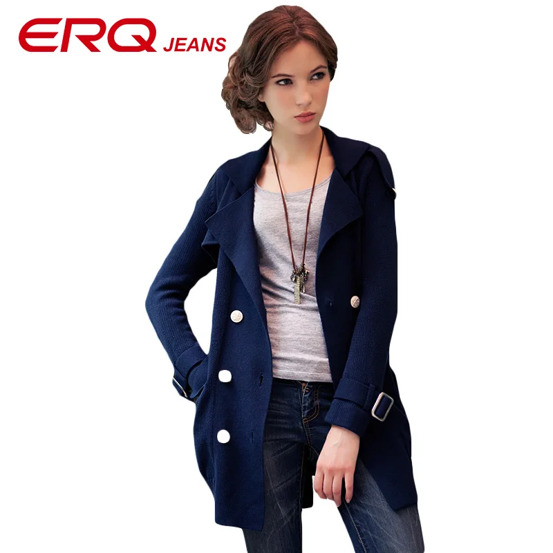 ERQ font b Women b font font b Shirts b font Fashion Tops Solid Knitwer font