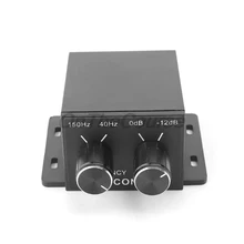 Regulador de Audio del coche amplificador bajo Subwoofer estéreo ecualizador controlador 4 RCA