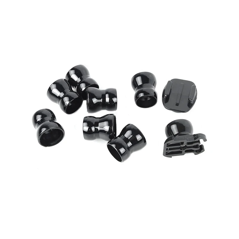 اطلاق النار 8 مشترك قابل للتعديل ترايبود جبل فليكس الرقبة معقوفة ل GoPro بطل 7 6 5 يي 4 K SJCAM SJ7000 h9 عمل كاميرا قبضة اليد العائمة ضد الماء