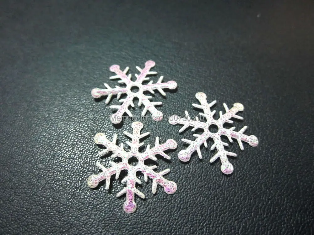 100 pieces/lot snowflake Appliques Wedding/Christmas decoration /craft DIY A042