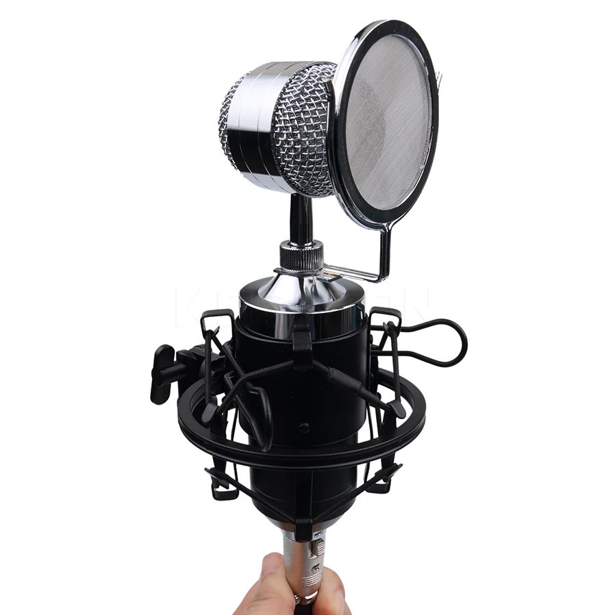 Kebidu студийный записывающий конденсаторный микрофон BM 80 для KTV Караоке Shock Mount с 3 5
