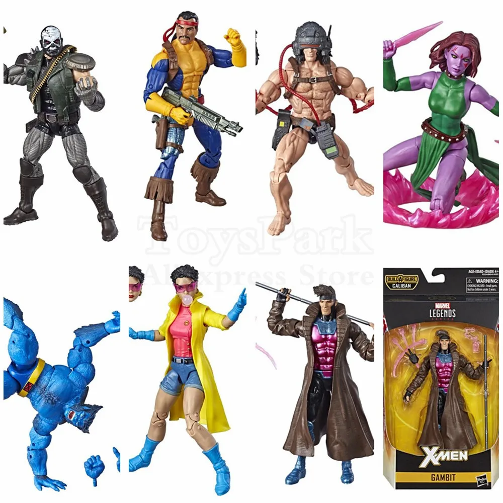 

Marvel Legends 2019 X Men Wolverine Weapon X Beast Jubilee Forge Blink Skullbuster 6" Action Figure CALIBAN BAF Wave Toys Doll