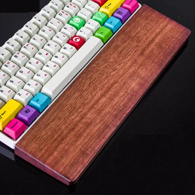 

Customized Logo Natural Original Wood Wrist Pillow 60/87/104 for Mechanical Gaming Keyboard