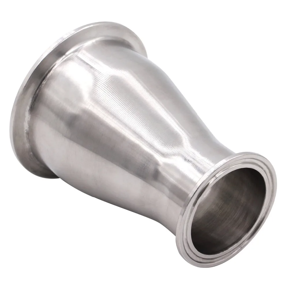 Санитарный фитинг редуктор SUS304 Tri Clamp Ferrule стиль 3 &quotтрубка OD до 2&quot трубка