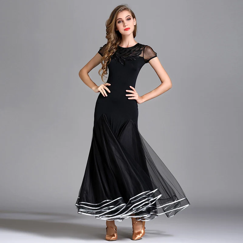 black ball room gowns