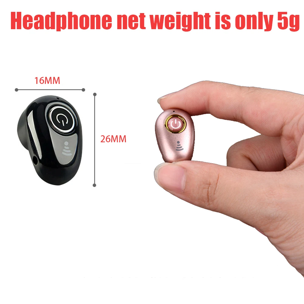 Мини bluetooth-гарнитура беспроводные наушники-вкладыши Наушники Hands-free скрытые Наушники стерео с микрофоном для смартфона