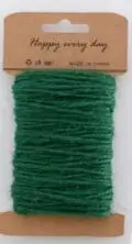 deep green Кружевные аксессуары DIY ручной материал цветной пеньковый Канат с крафт-бумажным валик для намотки льняной нити диаметром 2 мм S086A - Цвет: deep green