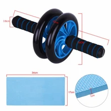 Двойной ABS брюшное колесо AB роликовые упражнения фитнес оборудование тренировки тренажерный зал