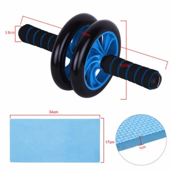 

Dual ABS Abdominal Wheel AB Roller Exercise Fitness Equipment Workout GYM