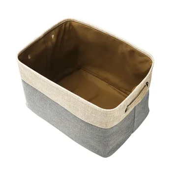 

Jute Holder Jewelry Cosmetic Stationery Organizer Case luggage Linen Desk Storage Box Home Clothes Storage Case Sundries Toy Box