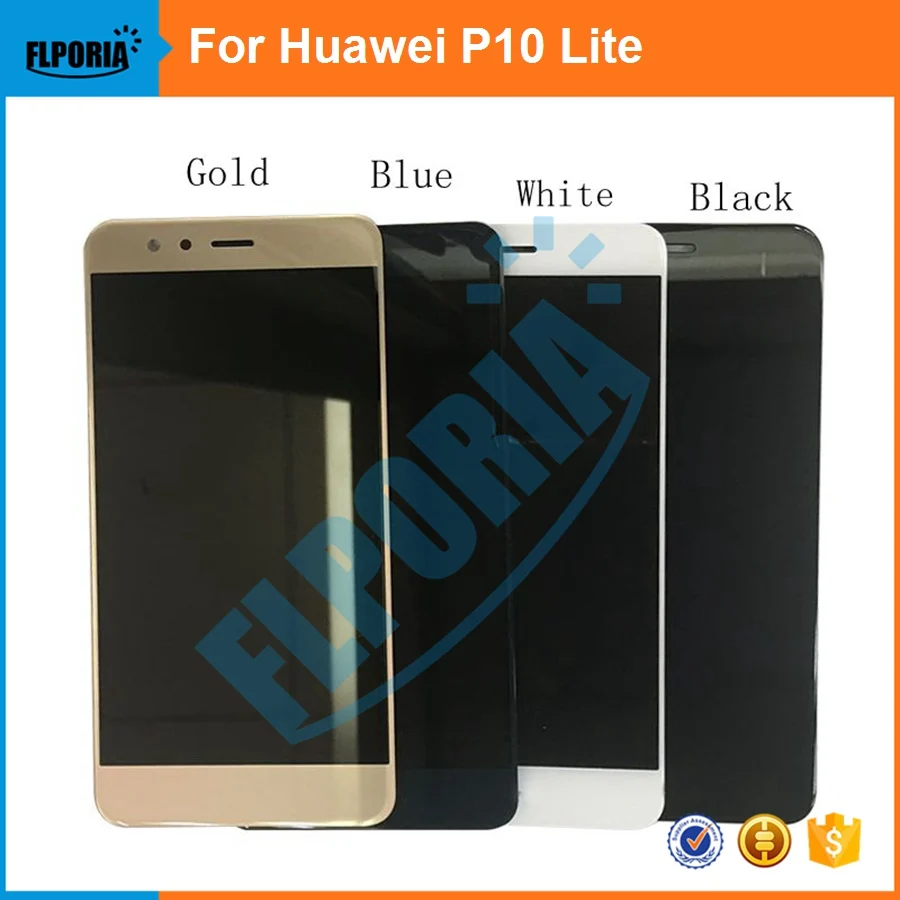 

FLPORIA 2017 New Arrival For Huawei P10 Lite New LCD Display With Touch Screen Digitizer Assembly With Frame Replacement Parts