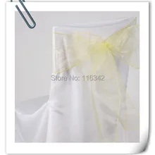 Новое поступление, горячая распродажа 100 шт. стул пояса органза для свадебной вечеринки украшение для банкета MARIOUS