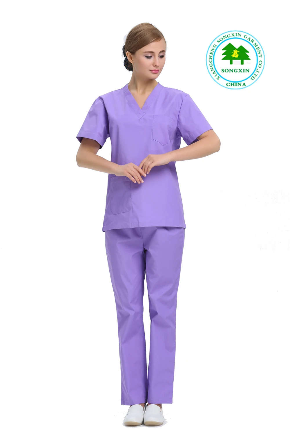 Free Shipping OEM hospital workwear scrub sets medical scrub suit