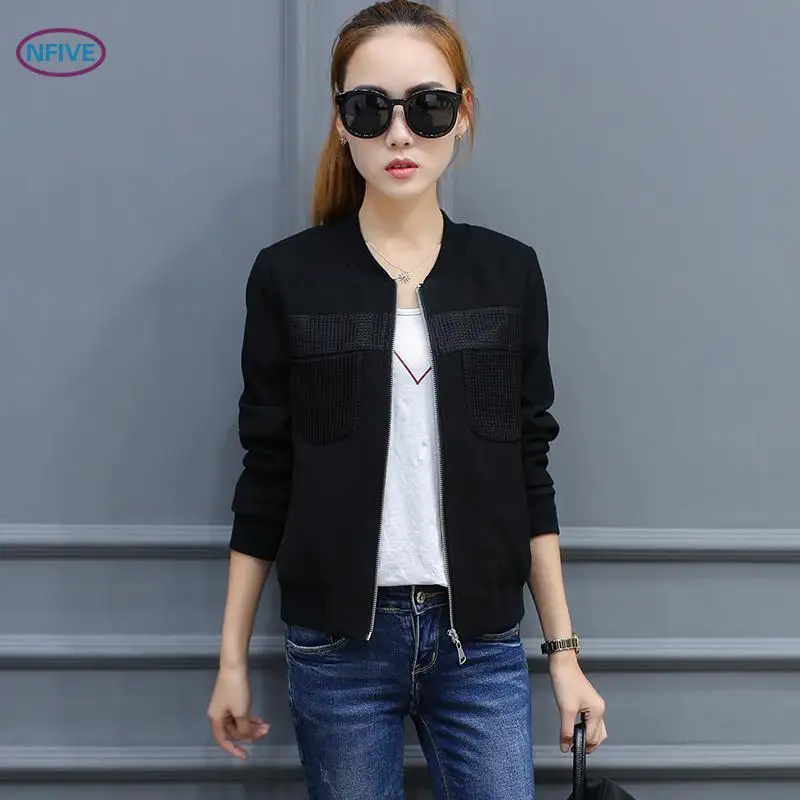 NFIVE брендовые 2017 женские приталенные короткие куртки корейский весенний