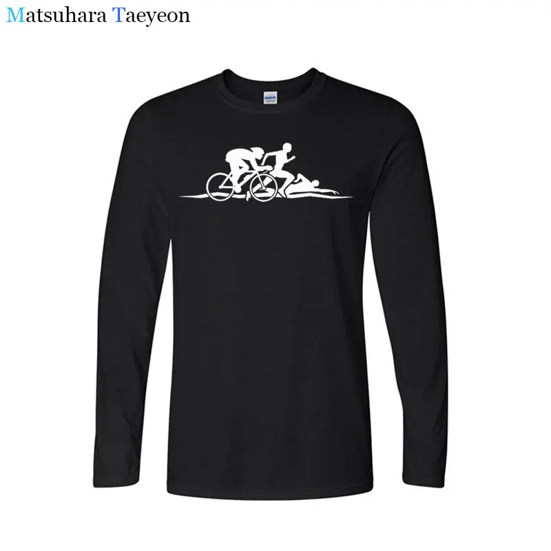

Men t shirt New Summer Men's T-shirt Triathlon Funny Gamer O-Neck T Shirt Tee Cotton Long Sleeve Tshirt tshirt Clothing