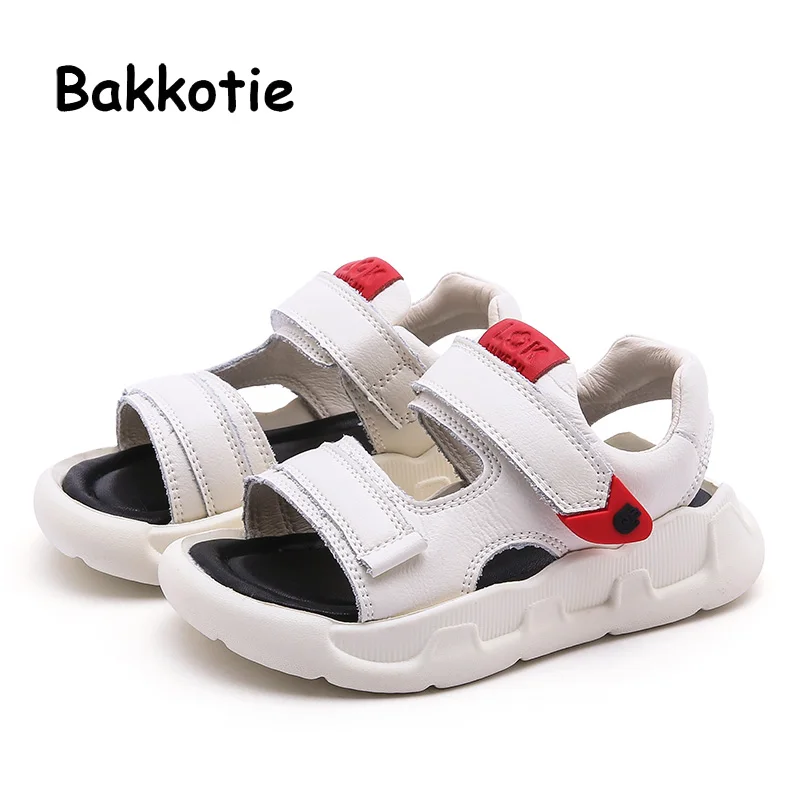 

Bakkotie 2019 Summer Baby Boys Sports Causal Sandals Kids New Fashion Sandals Toddler Black Soft Breathable Beach Shoes