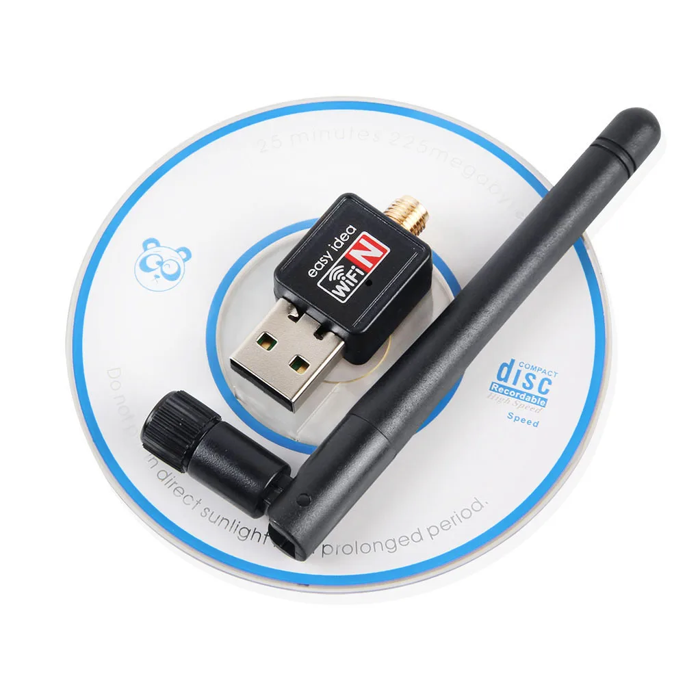Беспроводной USB Wifi адаптер Lan Ethernet 150 Мбит/с 2дб антенна usb wifi донгл Сетевая Карта