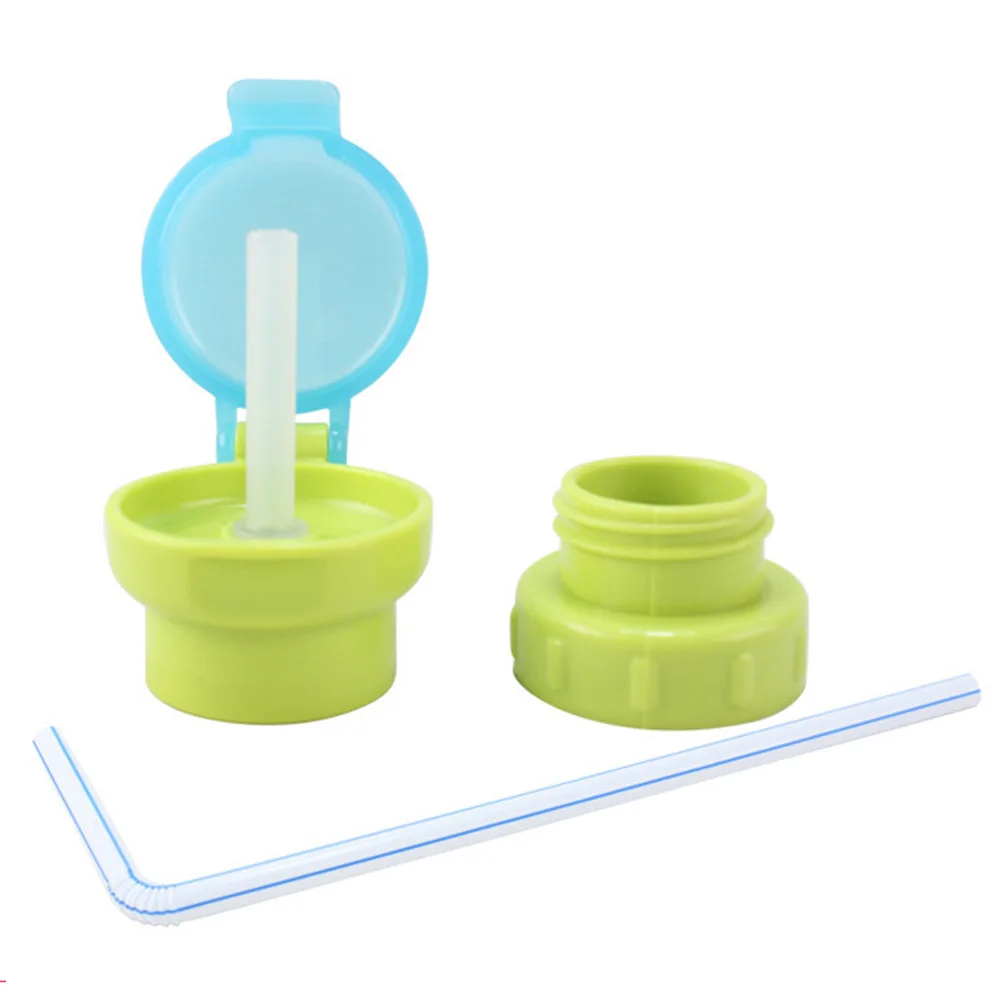 

Children Straw Bottle Cover Portable Bottle Drinks Spill Straw Covers Children Protection Drinking Tool Random