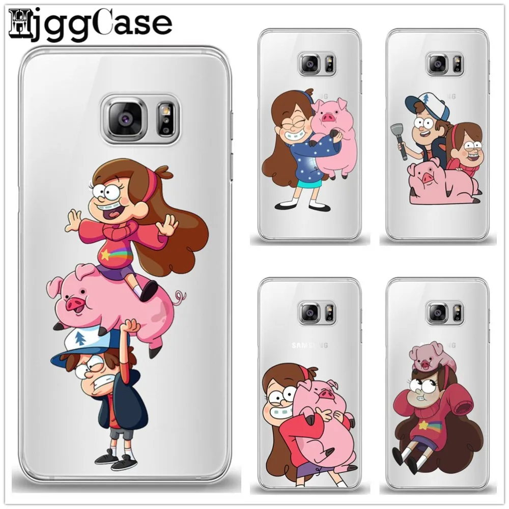 

funny Cartoon Anime Gravity Falls Soft silicone Phone Cover Case For Samsung Galaxy S6 Edge S7 Edge S8 Plus S9 Plus Case