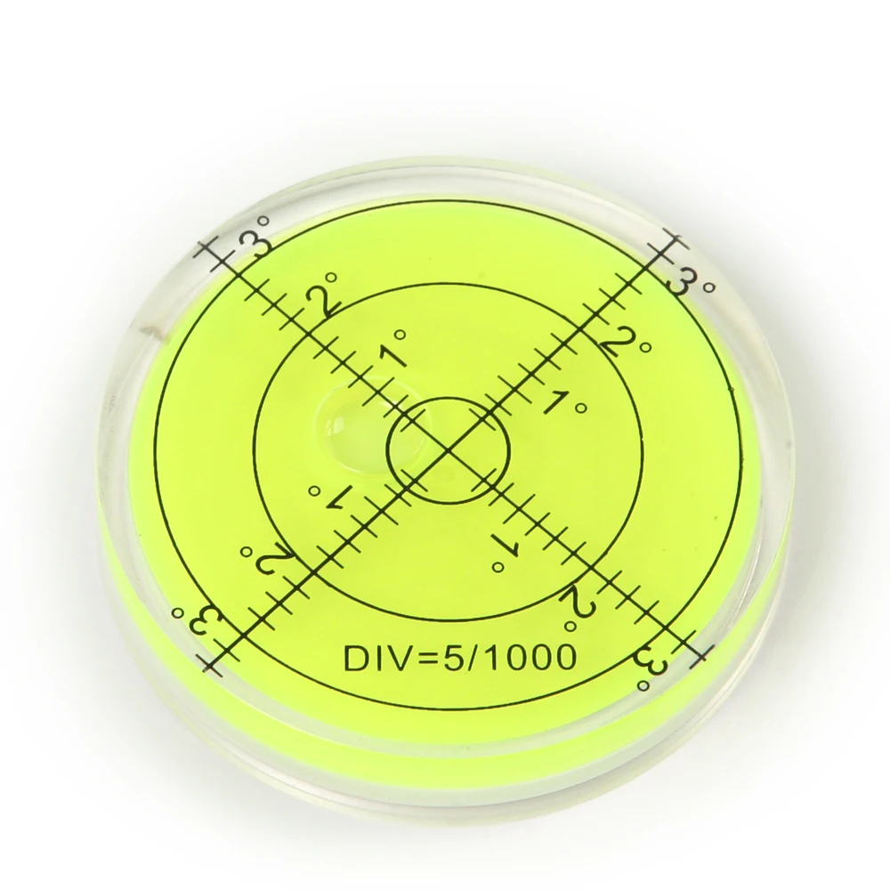 2 шт. круглый спиртовой пузырь градусов знак выравнивания поверхности 60*12 мм для камеры Ttripod мебель рамка измерительный инструмент