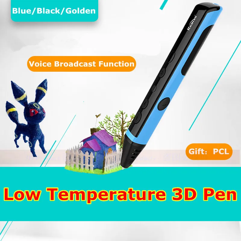 

3Color 3D Magic Pen Can Speak Smart Low Temperature 3D Printer Pens Best Birthday Present For Child 3D Pens For Gifts