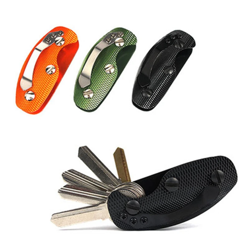 

EDC gear key keychain holder folder clamp pocket multi tool organizer collector clip kit bar gadget outdoor camp tool