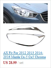 AX Chrome Боковая дверь ручка крышки для Mazda 2 3 6 Cx-5 2012- накладка на ручку наложения литьевая гарнитура M2 M3 M6 Cx5