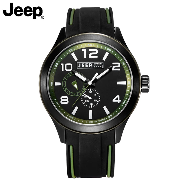 Jeep оригинальный для мужчин часы кварцевые водонепроницаемость