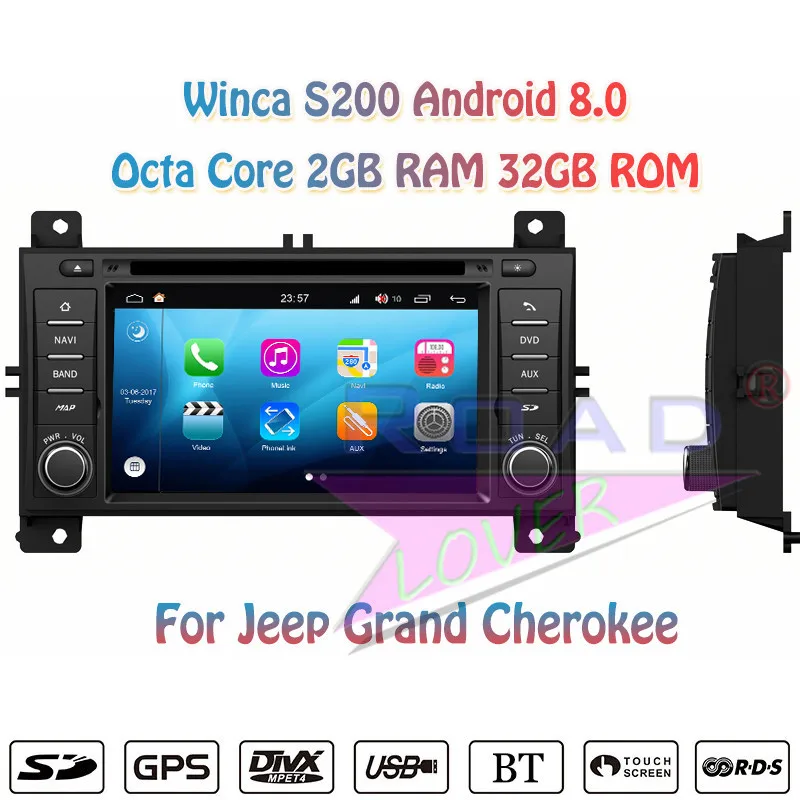 Winca S200 Android 8.0 Car PC Multimedia DVD Player For Jeep Grand