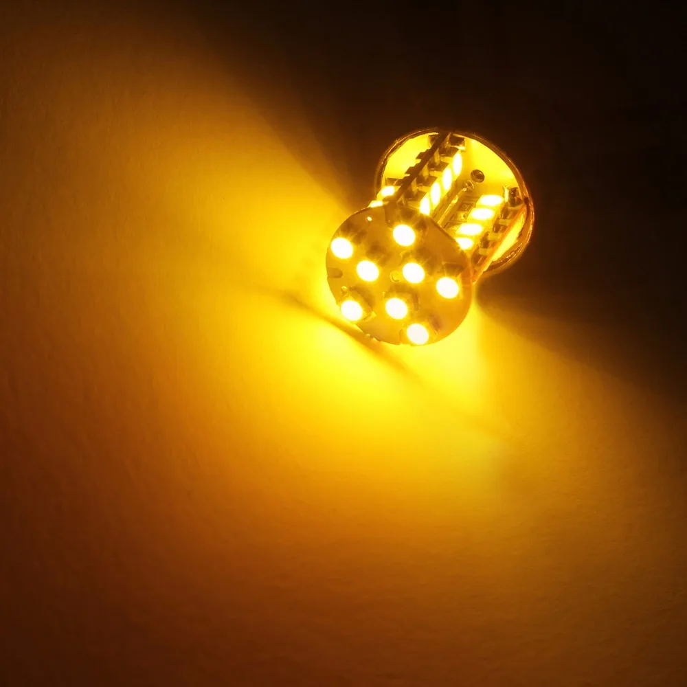 ANGRONG 2 Высокая мощность 580 582 7443 W21/5W Янтарный светодиодный 40 SMD боковой светильник