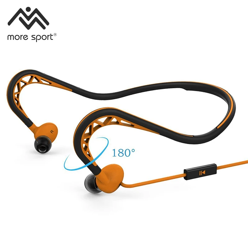 Sports Earphones Sport Earbuds Neckband Headsets with Micphone Remote