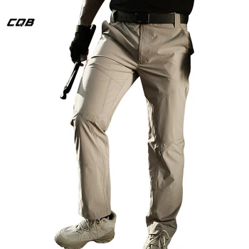

CQB Summer Outdoor Sports Tactical Camping Men's Pants Water Repellent Thin Elastic Teflon Multiple Pockets Hiking Pants