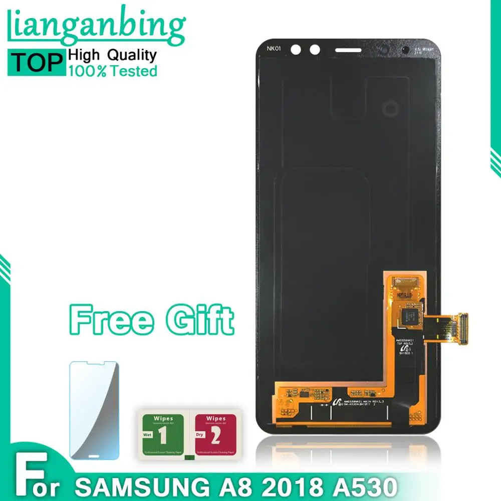 Super AMOLED для SAMSUNG GALAXY A8 2018 A530 ЖК дисплей сенсорный экран дигитайзер в сборе samsung A530F
