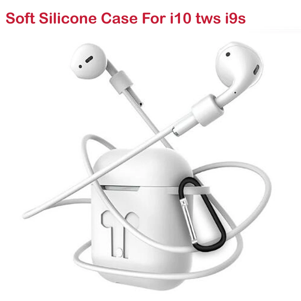 

High Quality Soft Silicone Case For i10 tws i9s tws Shockproof Cover Earphone Cases Ultra Thin Protector Case Free ship