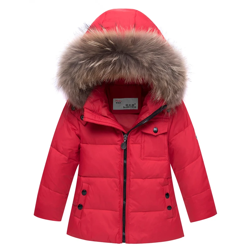 2018 Winter Jacket Kids Snowsuit Baby Boy Girl Parka Coat Down Jackets For Girls Toddler Overalls Children Clothing Set Outfits