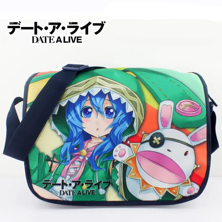 Anime Date Alive Messenger Bag Canvas School Students Shoulder Bag