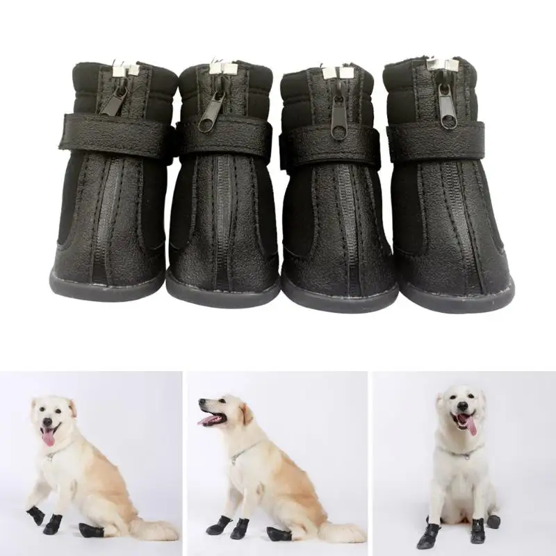 Buy 4 Pcs Pet Dog Shoes XS XXL Winter Super Warm PU