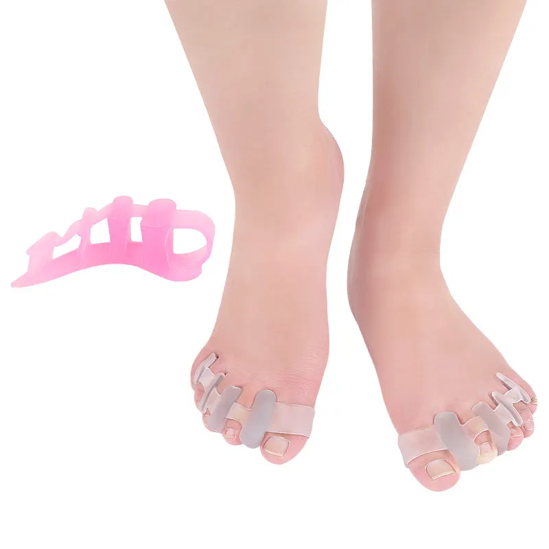 

Silicone Gel Pad Shoe Inserts Cushions Foot Care Hallux Valgus Toe Separation Bunion Corrective