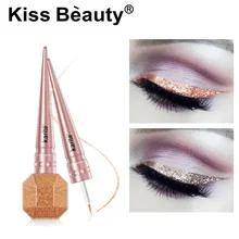 Макияж блеск подводка для глаз сексуальная красота легко носить водонепроницаемый пигментированный красный белый золотой жидкая подводка для глаз с блестками косметика