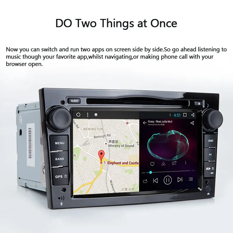  2 Din Android 8.1 Car DVD Player For Opel Vectra C Zafira B Corsa D C Astra H G J Meriva Vivaro Mul
