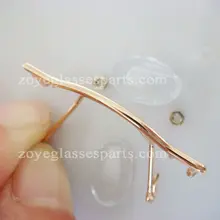 Ремонтная часть для очков, переносица, замена моста для оправы, оптический каркас, мост очков из нержавеющей стали TB-279 gold