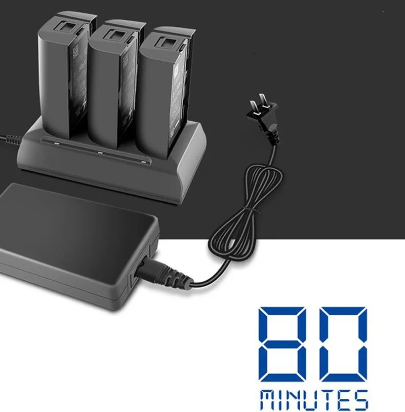 

3in1 Batteries 80mins Fast Filling Balance Charging Hub For Parrot Bebop 2 Drone/FPV Battery Charger 1to3
