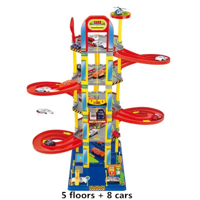 Super building car multi track parking lot font b toy b font auto construction of parking