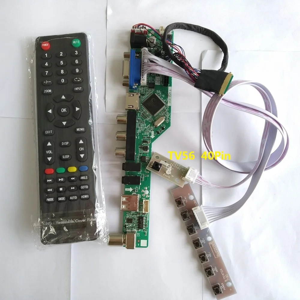  Kit para LP156WH4 (TL) (Q2) panel de pantalla Placa de controlador remoto VGA 156 