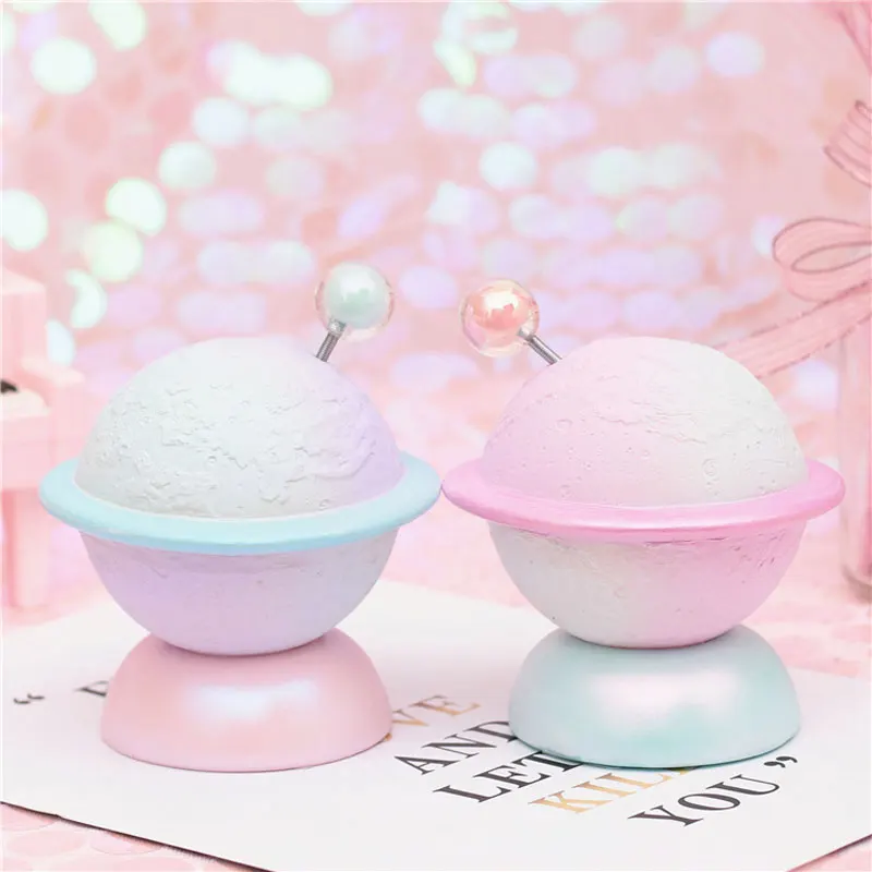 

Shining Color Planet Mode Led Night Light Girl Bedroom Living Room Pink Blue Decoration Lamp Battery Power Switch Light