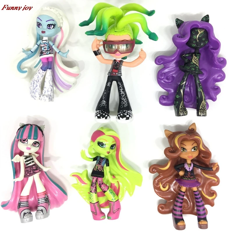 НЕТ КОРОБКА 6 шт./компл. Куклы Draculaura/Clawdeen Волк/Frankie Stein Подвижный Сустав Тела