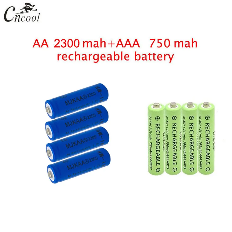 

20 pcs blue AA 2300mAh Ni-MH Rechargeable Batteries + 20 pcs AAA 750mAh Rechargeable Batteries