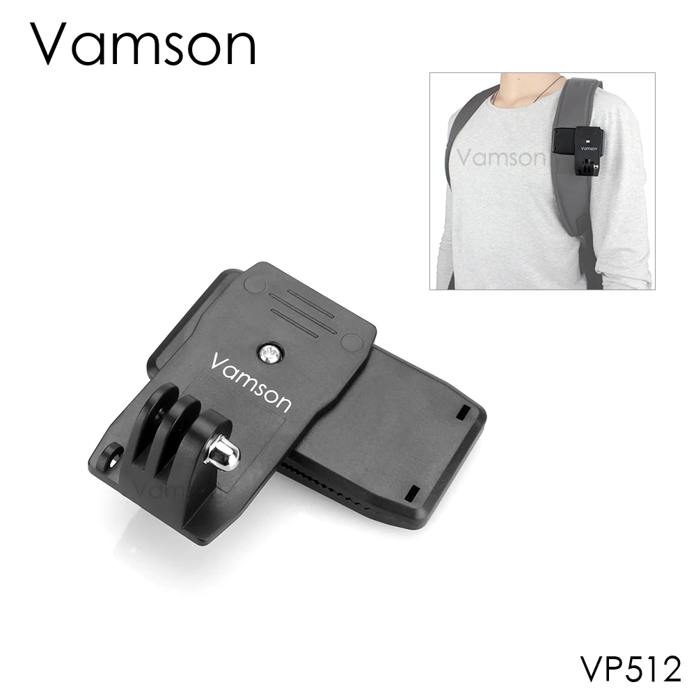 Vamson для Gopro аксессуары для Go Pro Hero 7 6 5 4 360 градусов Поворотный Зажим для Xiaomi yi для SJCAM для SJ4000 VP512