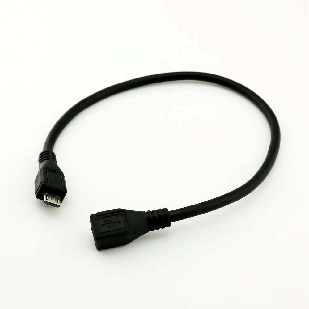 10 قطعة USB 2.0 البسيطة B 5 دبوس الإناث إلى المصغّر USB الذكور شاحن بيانات تحويل كابل محول 30 سنتيمتر