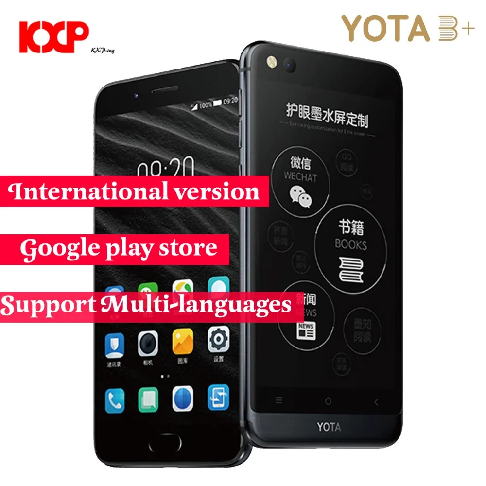 

Global version Yota YotaPhone 3+ 4G Phablet 5.5 inch Android 8.1 Snapdragon 625 Octa Core 2.0GHz 4GB RAM 128GB ROM 3300mAh